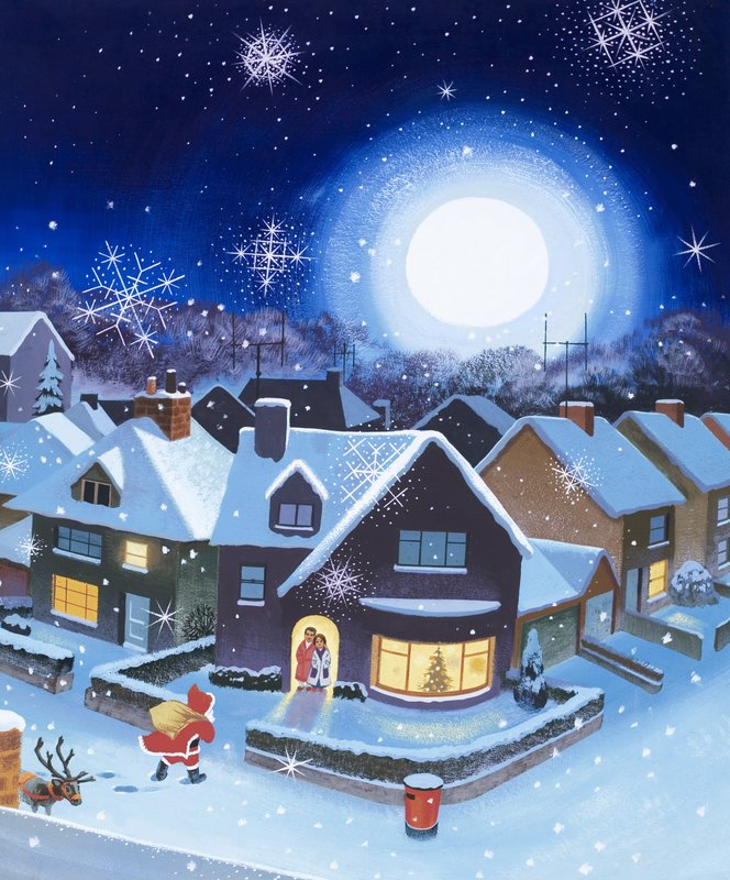 Delivery by Father Christmas by English School