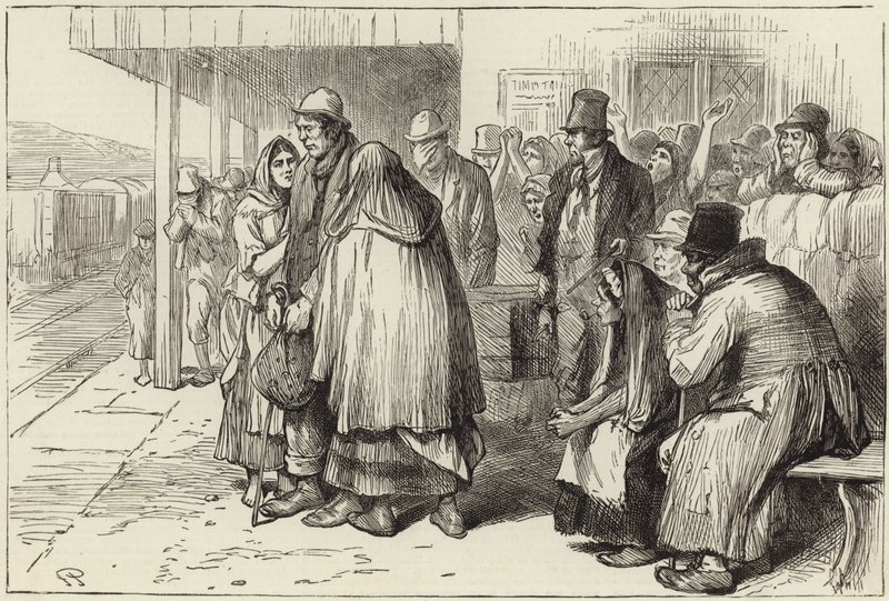 Departure of Irish Emigrants by English School