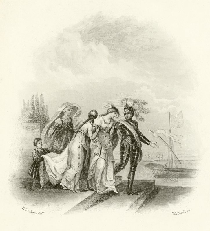 Departure of Richard I from Cyprus by English School