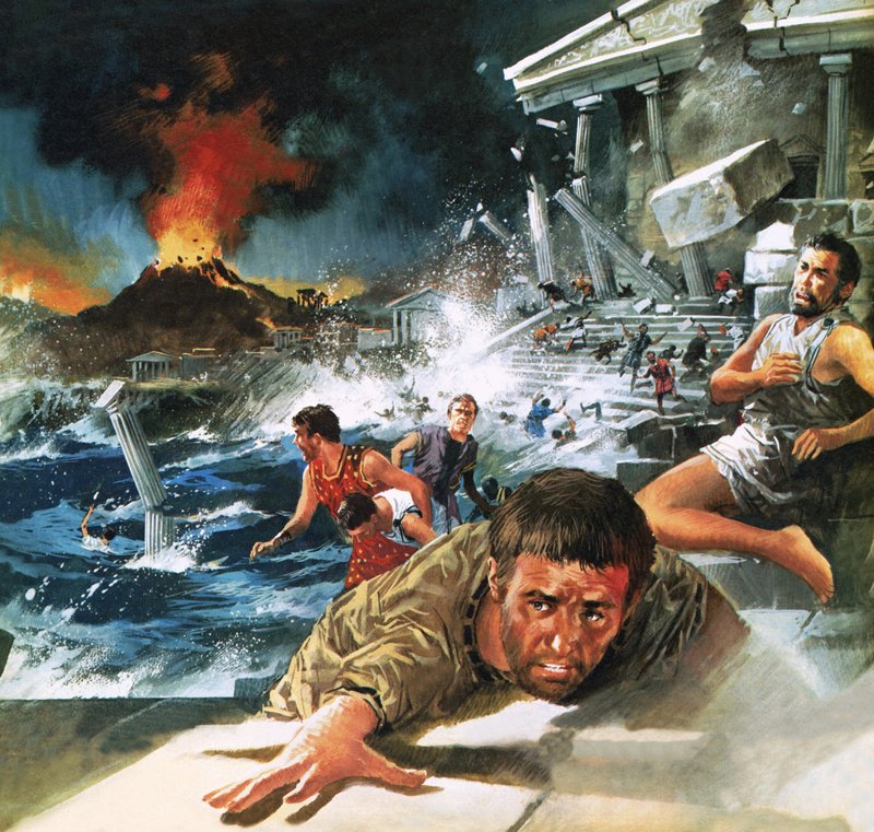 Destruction of Atlantis by English School