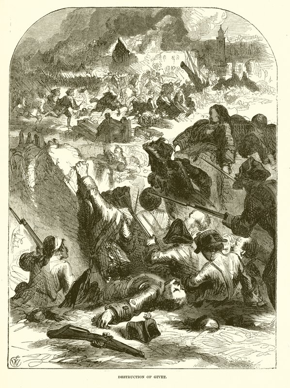 Destruction of Givet by English School