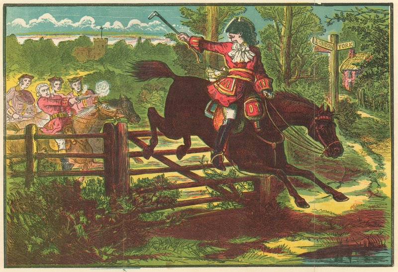 Dick Turpin Defying the Bow Street Runners by English School