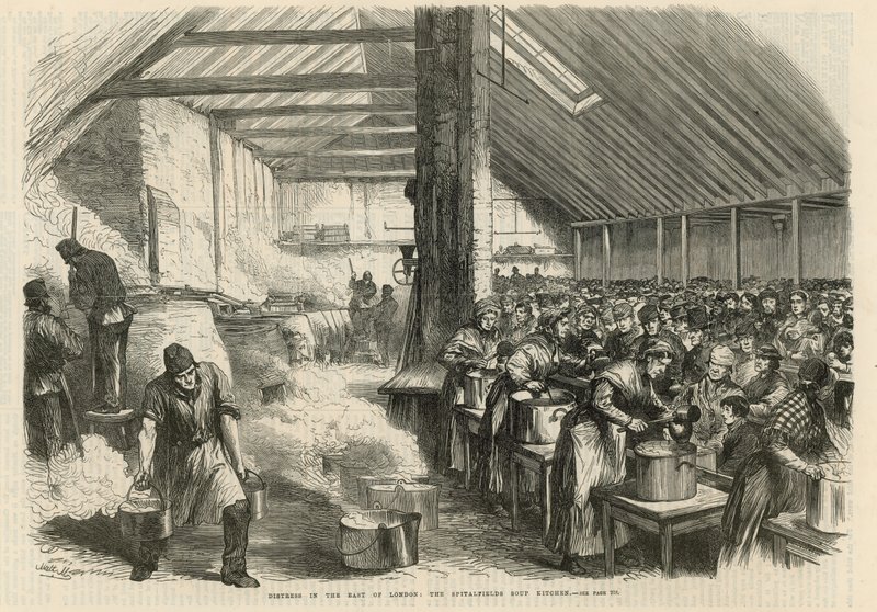 Distress in the East of London by English School