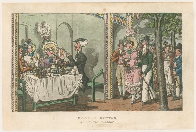 Doctor Syntax at Vauxhall Gardens by English School
