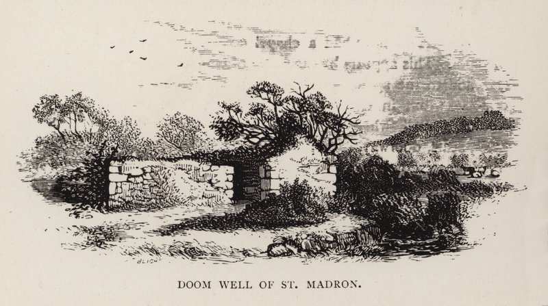 Doom Well of St Madron (engraving) by English School