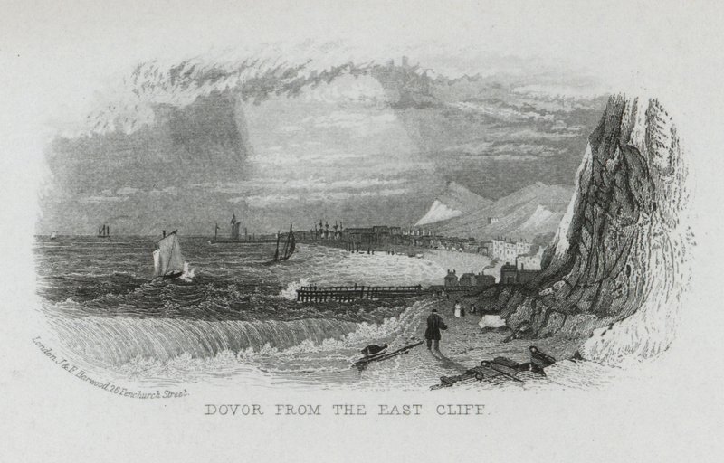 Dover from the East Cliff, Kent by English School