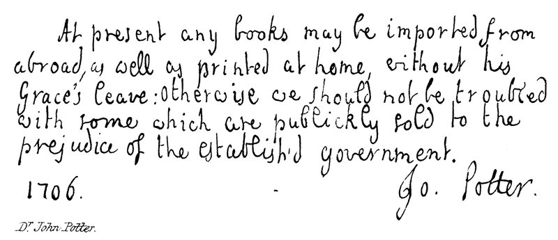 Dr John Potter by English School