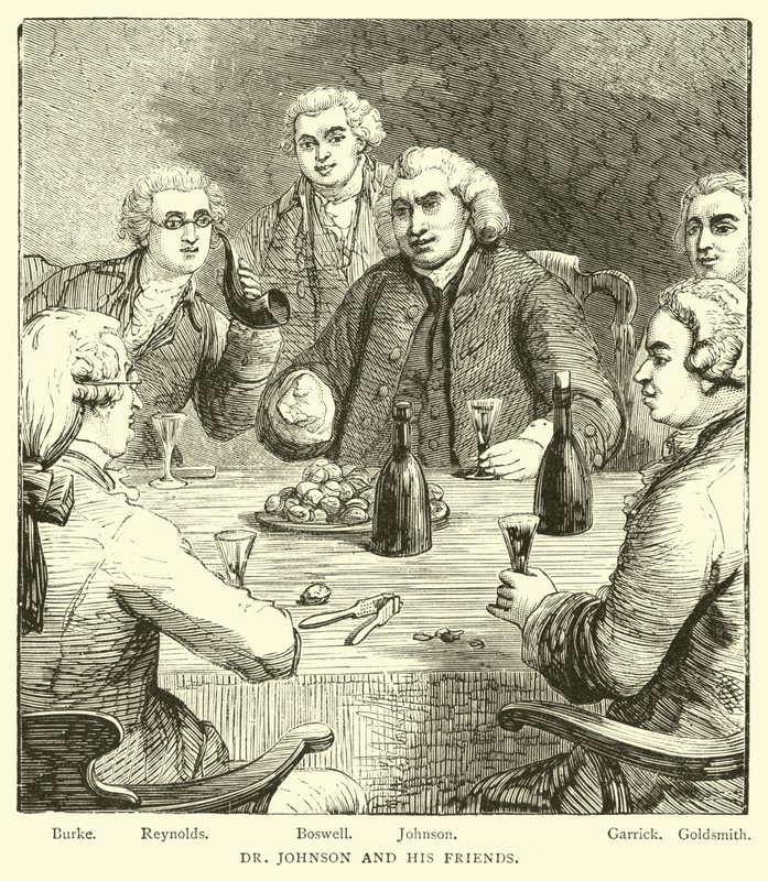 Dr. Johnson and His Friends by English School