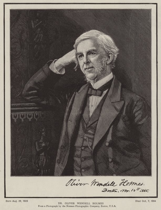 Dr Oliver Wendell Holmes by English School