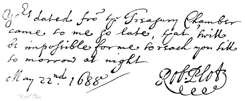 Dr Robert Plot by English School