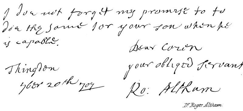 Dr. Roger Altham by English School