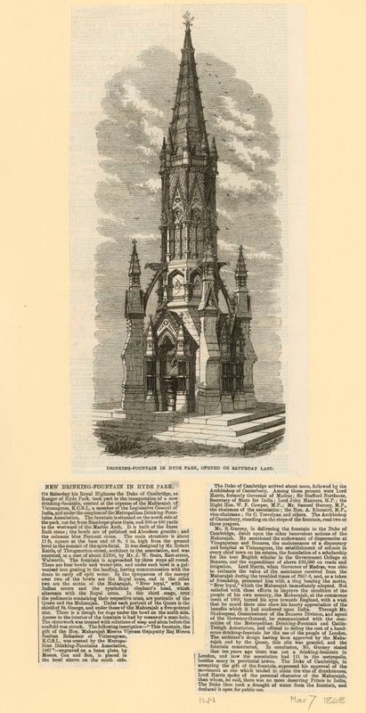 Drinking Fountain in Hyde Park by English School