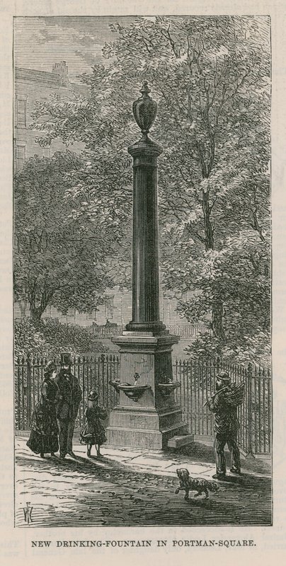 Drinking Fountain in Portman Square by English School