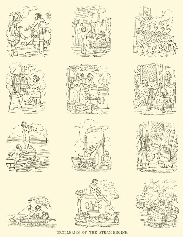 Drolleries of the Steam Engine by English School