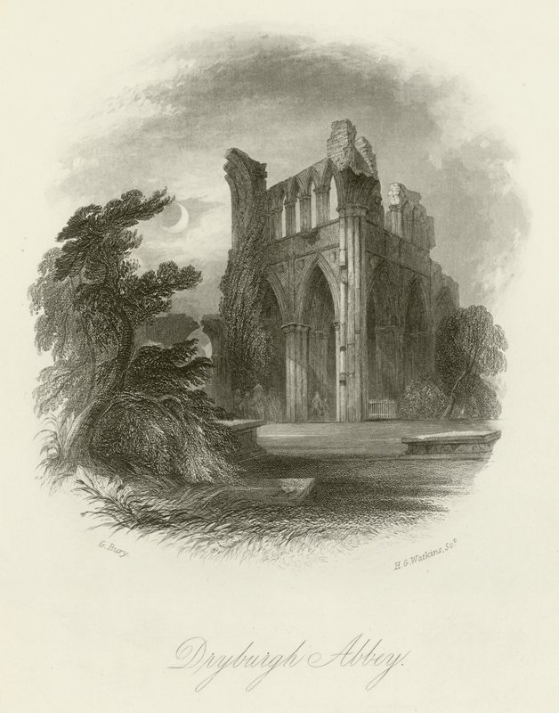 Dryburgh Abbey by English School