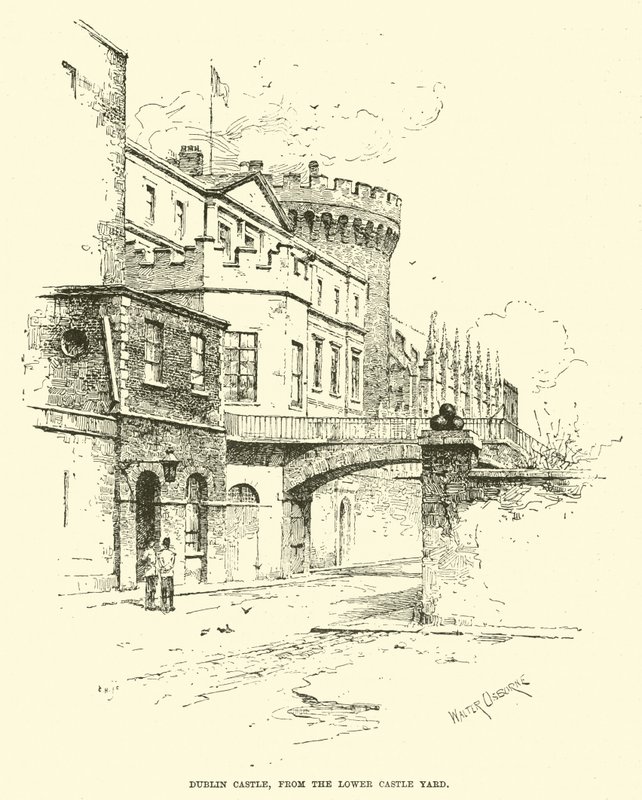 Dublin Castle, from the Lower Castle Yard by English School