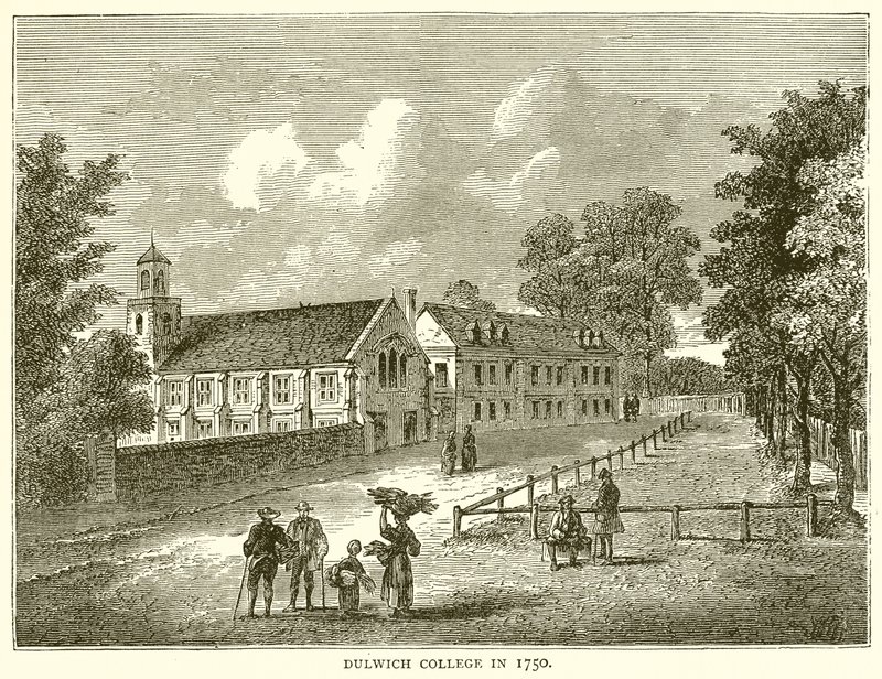 Dulwich College in 1750 by English School