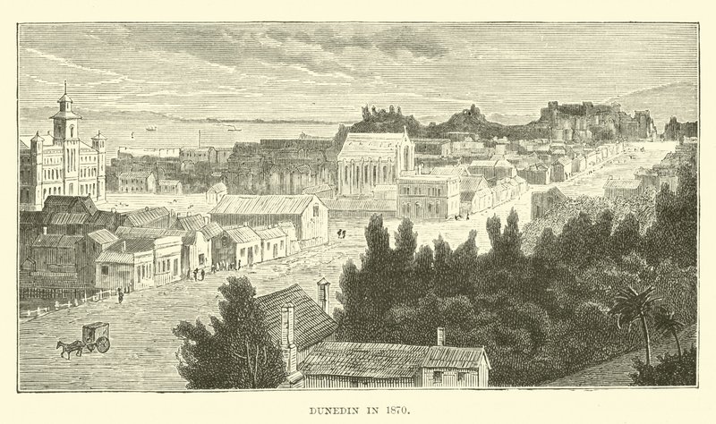 Dunedin in 1870 by English School