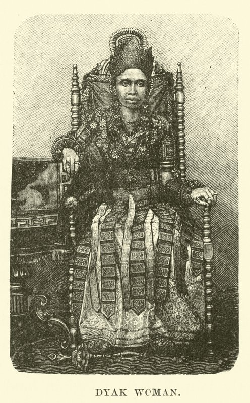 Dyak Woman by English School