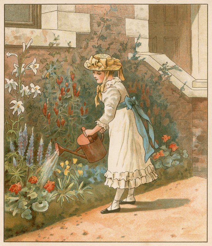 Early Days at Kensington by English School