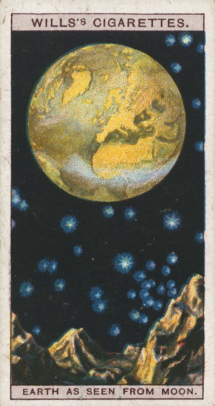 Earth as seen from Moon by English School