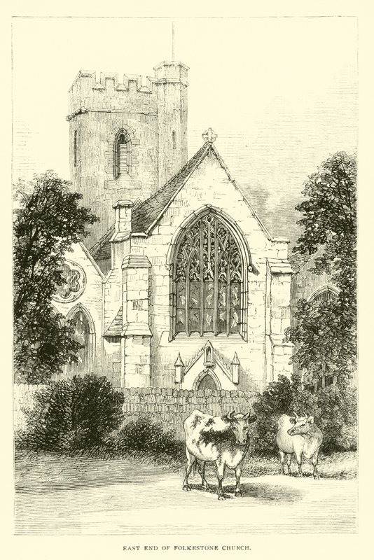 East end of Folkestone Church by English School