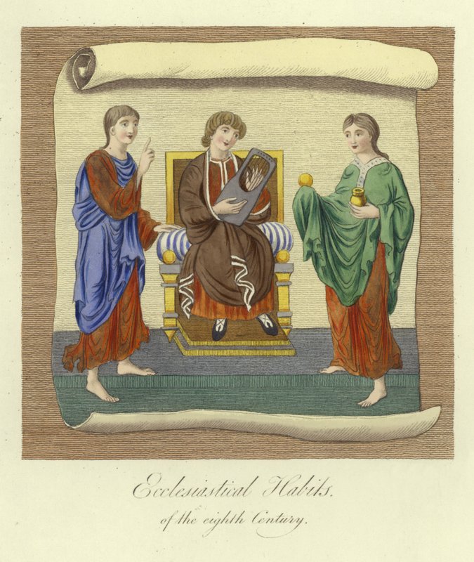 Ecclesiastical Habits of the 8th Century by English School