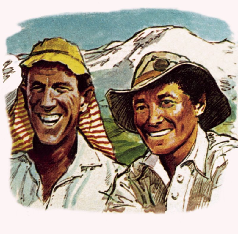 Edmund Hilary and Sherpa Tenzing by English School