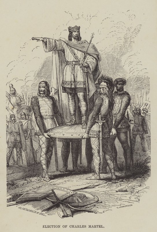 Election of Charles Martel by English School