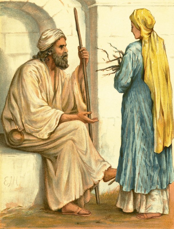 Elijah and the Widow of Zarephath by English School