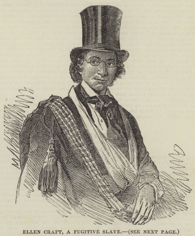 Ellen Craft, a Fugitive Slave by English School