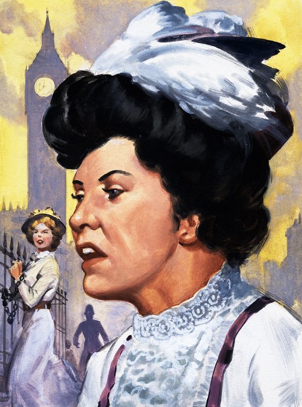 Emmeline Pankhurst by English School