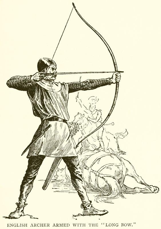 English Archer Armed with the Long Bow by English School