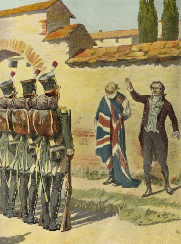 English Consul Protecting a Prisoner by English School