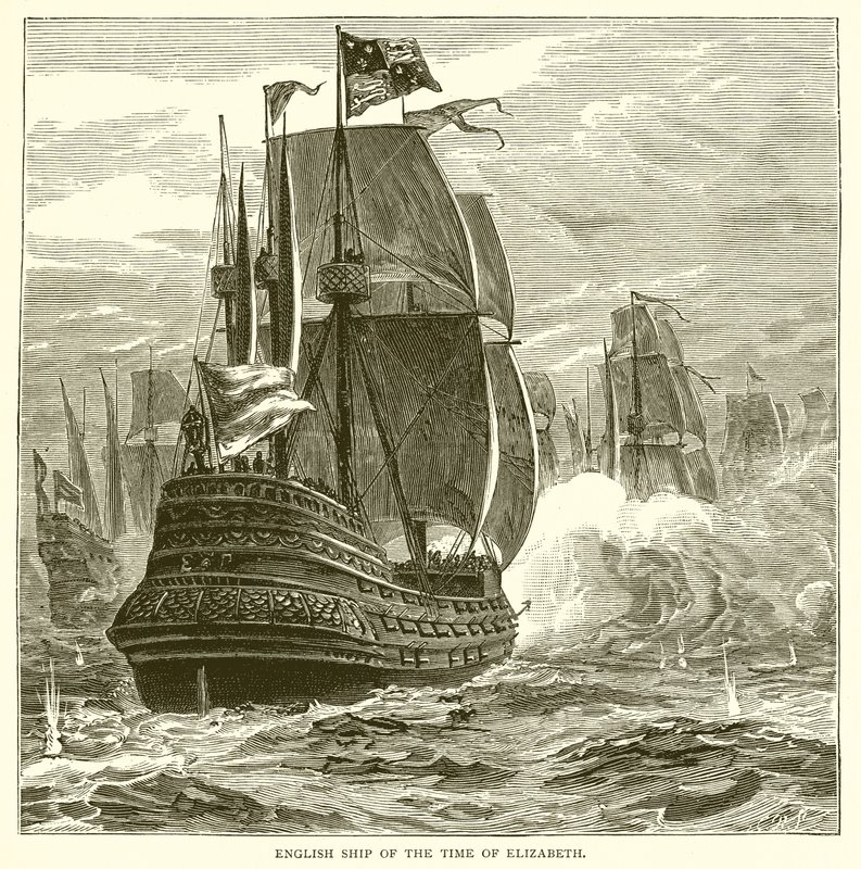 English Ship of the Time of Elizabeth by English School