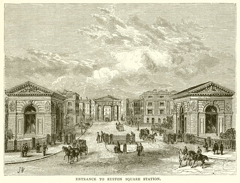 Entrance to Euston Square Station by English School