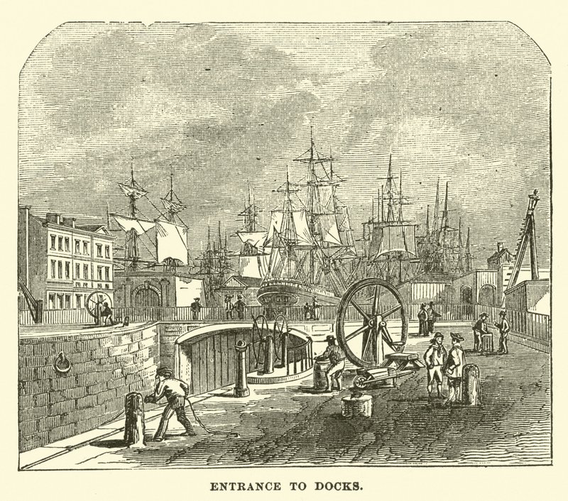 Entrance to Docks by English School