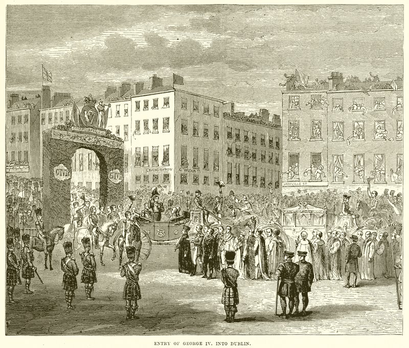 Entry of George IV into Dublin by English School