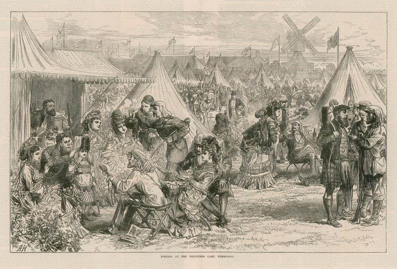 Evening at the Volunteer Camp by English School