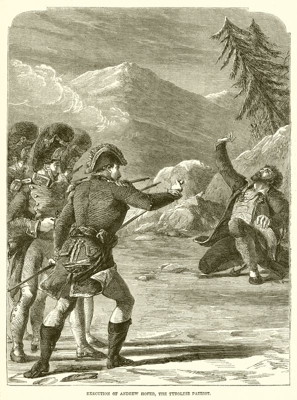 Execution of Andrew Hoffer, The Tyrolese Patriot by English School
