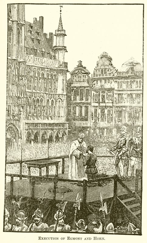 Execution of Egmont and Horn by English School