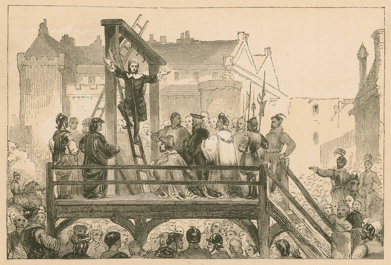 Execution of James Renwick at Edinburgh, 1688 by English School