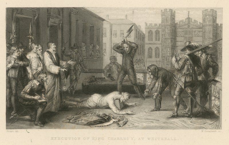 Execution of King Charles I at Whitehall by English School