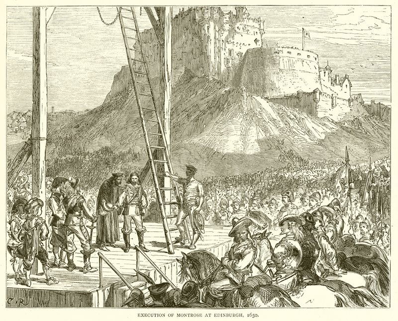 Execution of Montrose at Edinburgh, 1650 by English School