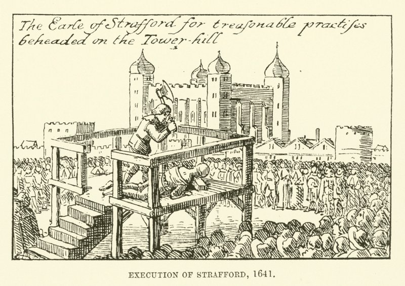 Execution of Strafford by English School