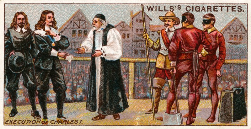 Execution of king Charles I by English School
