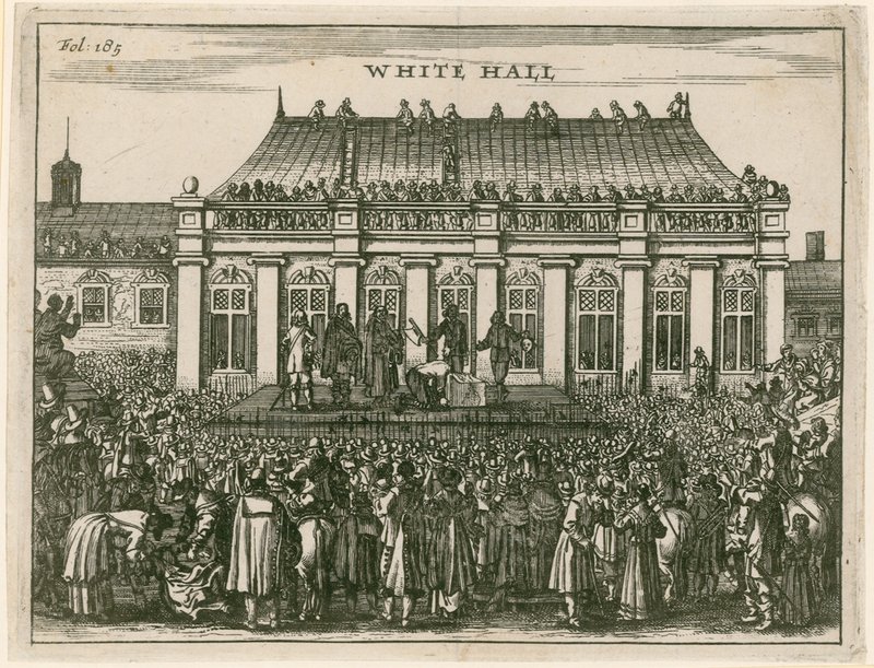 Execution of King Charles I at Whitehall by English School