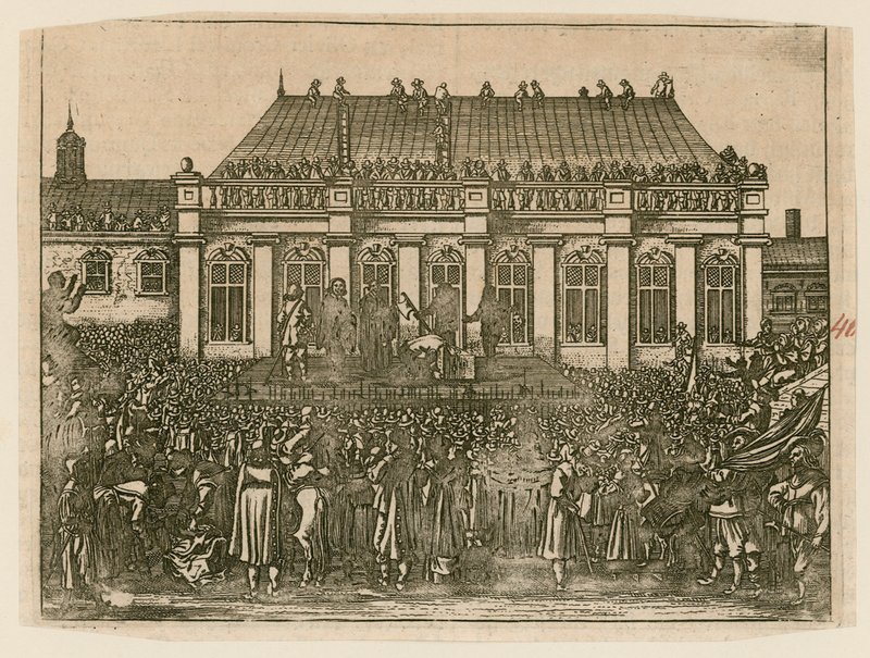 Execution of King Charles I at Whitehall by English School