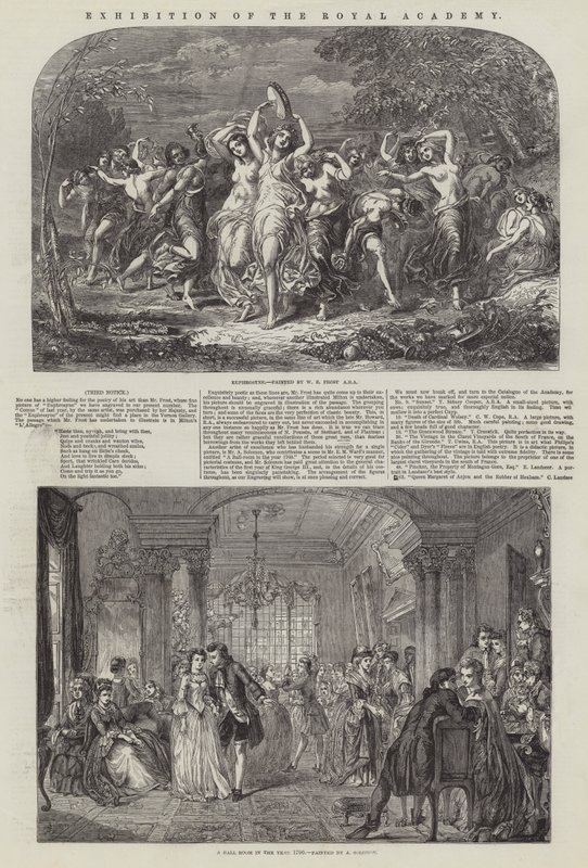 Exhibition of the Royal Academy by English School