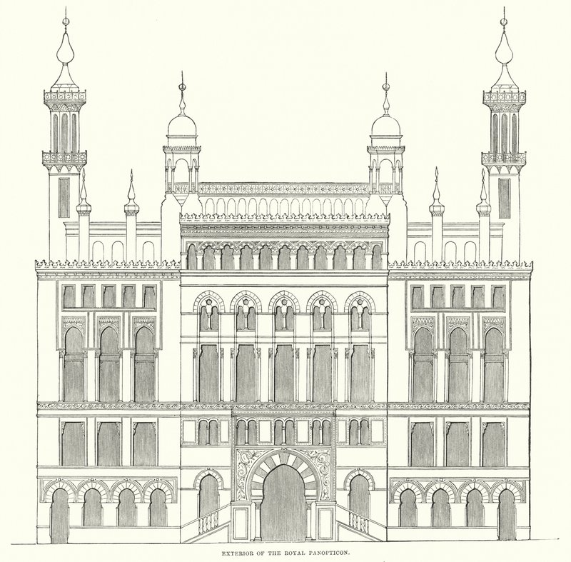 Exterior of the Royal Panopticon by English School
